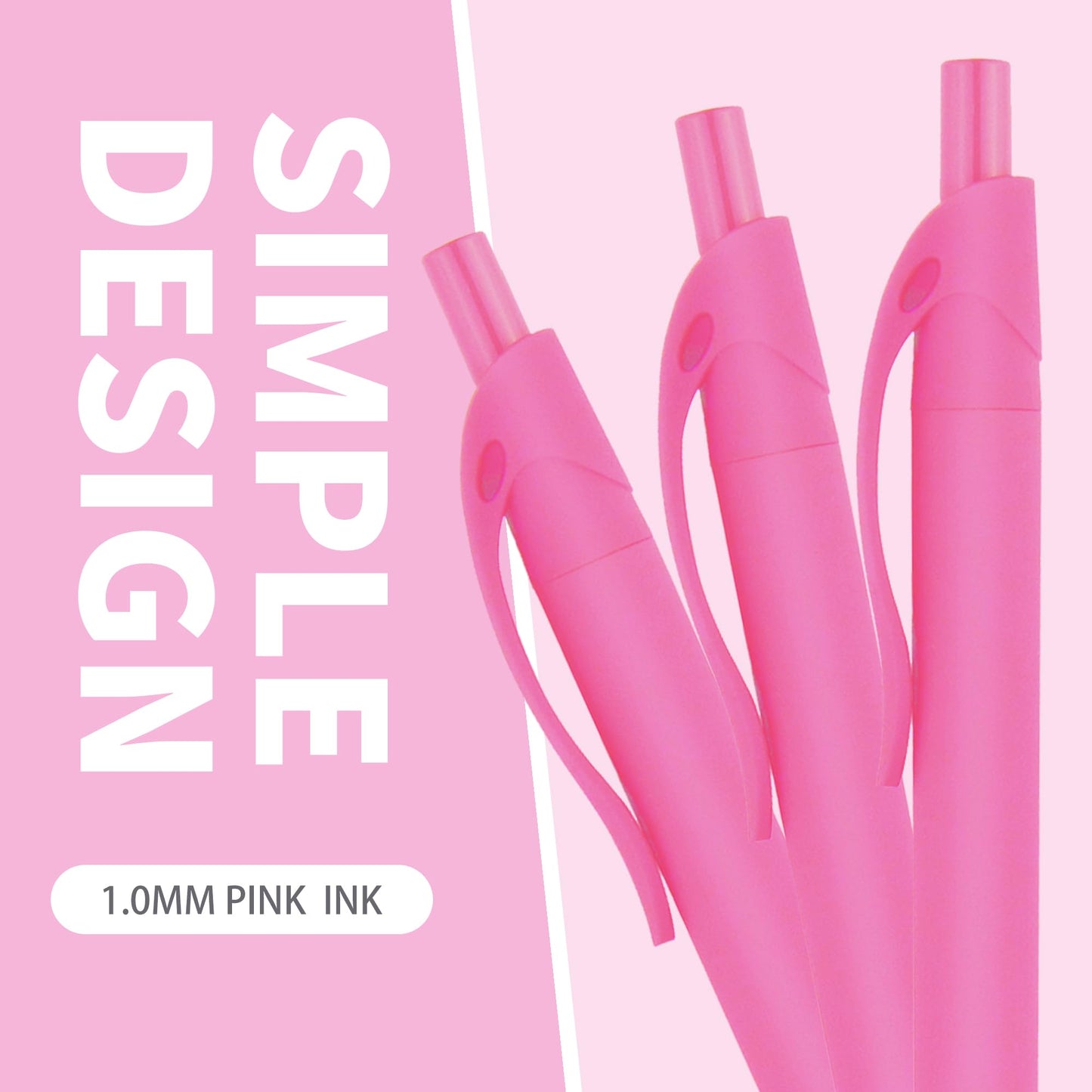 deegtran Pens Bulk, 50 Pack No Bleed Click Pens, Wholesale Retractable Ballpoint Pens, Pen Medium