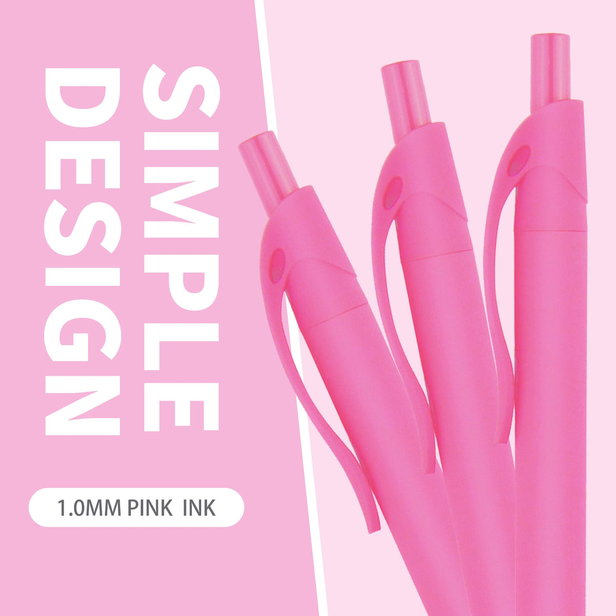 deegtran Pens Bulk, 50 Pack No Bleed Click Pens, Wholesale Retractable Ballpoint Pens, Pen Medium