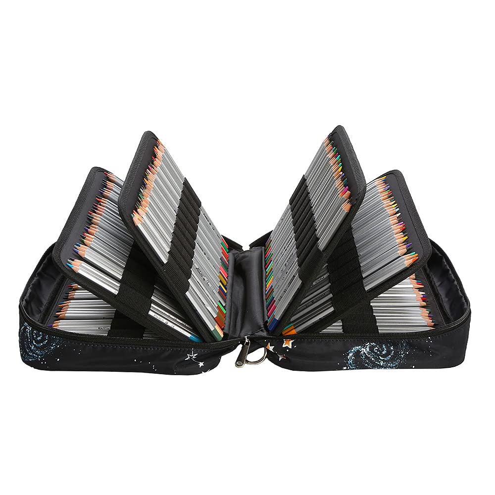 Lbxgap 300 Slots Colored Pencil Case w/Handle & Shoulder Strap