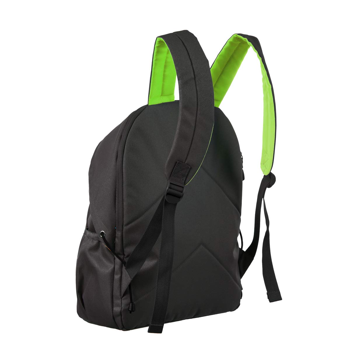 ZIPIT Grillz Backpack for Kids with Extra Side Pocket, Black, 12.4 x 5.7 x 16.9"