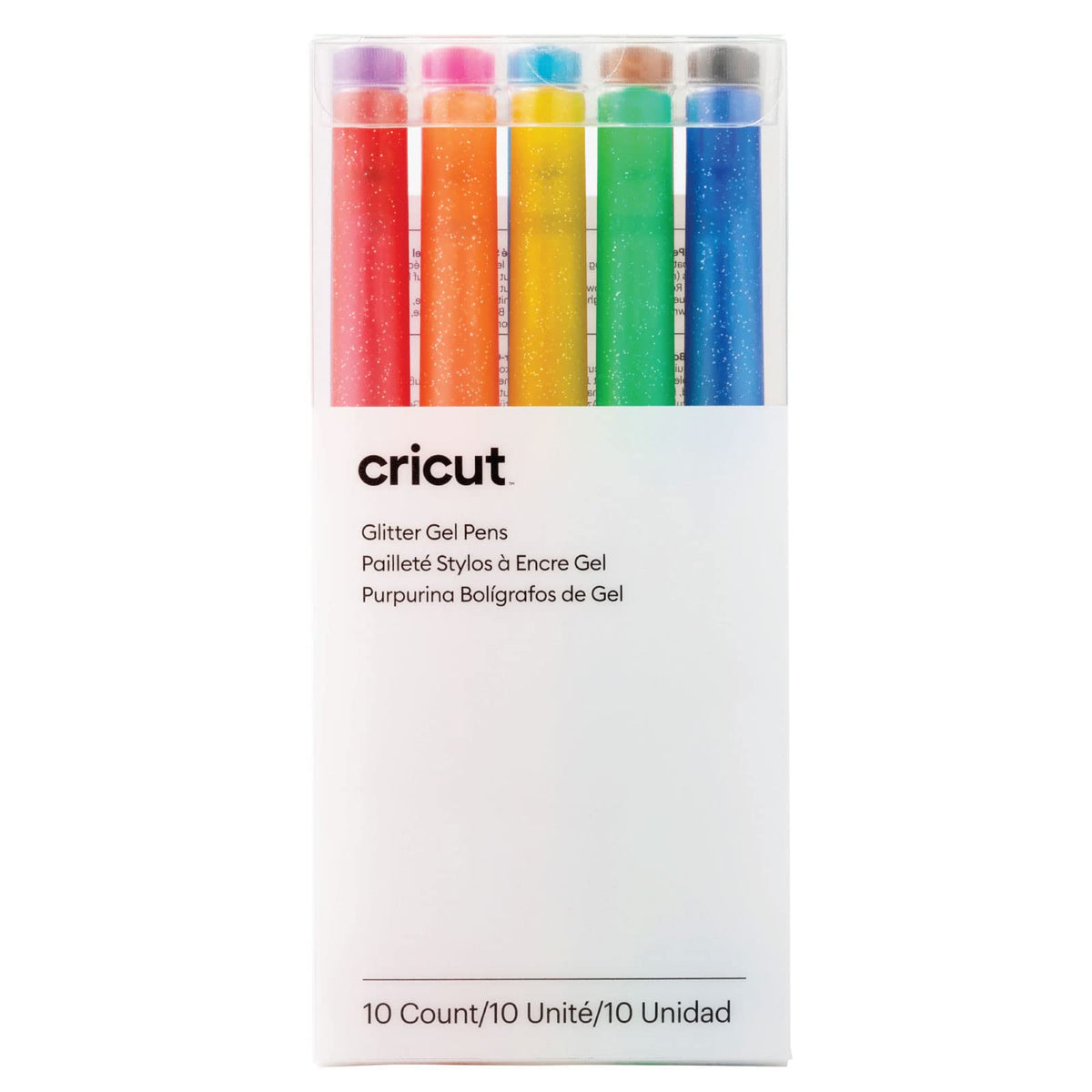 Cricut Glitter Gel Pens (Set of 10), Add Glitter to Cards, Paper, Decor, and More, for Use Maker