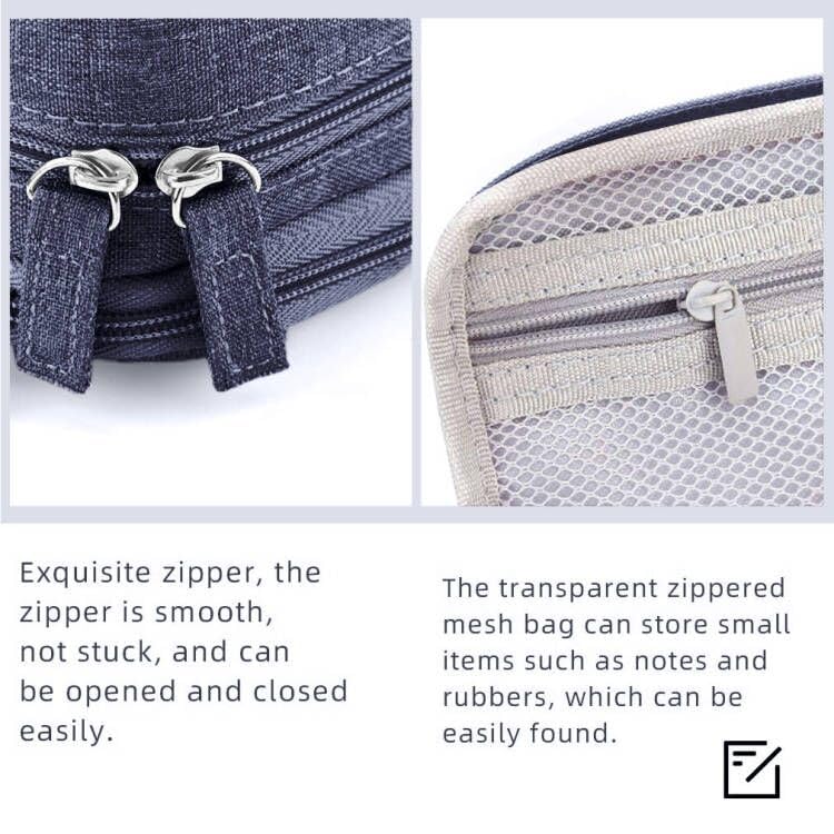 iSuperb Standing Pencil Case 2 Compartments Pencil Pouch Magnetic Mobile Phone Holder Bracket Pen