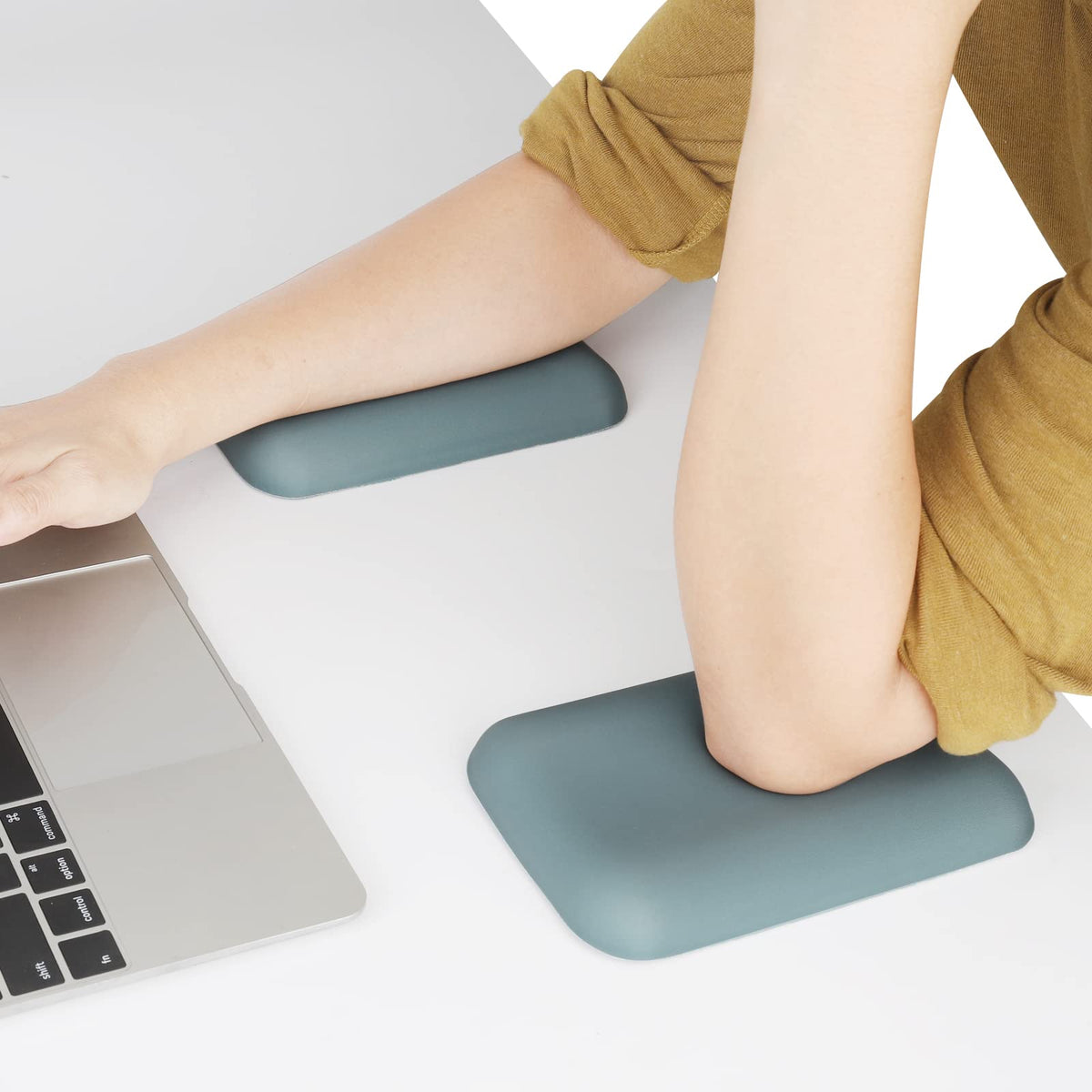 Leolee Elbow Rest Pads for Desk, Green Ergonomic Wrist Rest Arm Rest Pads