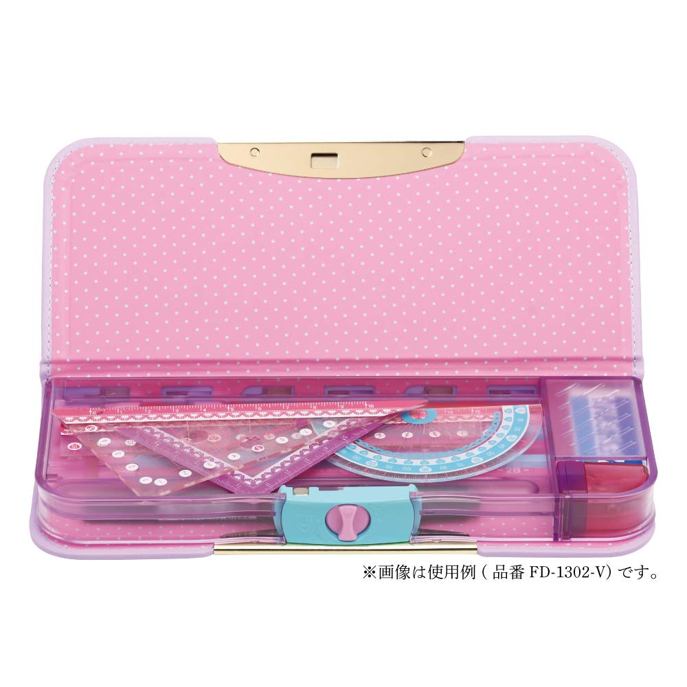 Sonic FD-1302-V Allock Double-Sided Slim Classic Lianatiara Violet Pencil Case