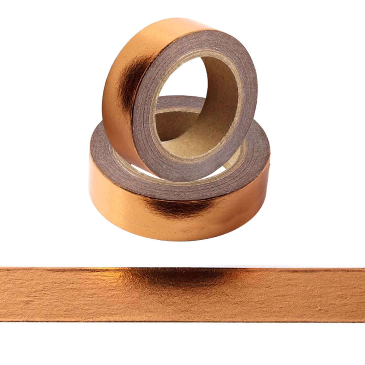 CIAJIE Foil Washi Tape,2 Rolls 5/8" x 393 inches(15mm*10M) Washi Tape, Masking Tape Craft Supplies