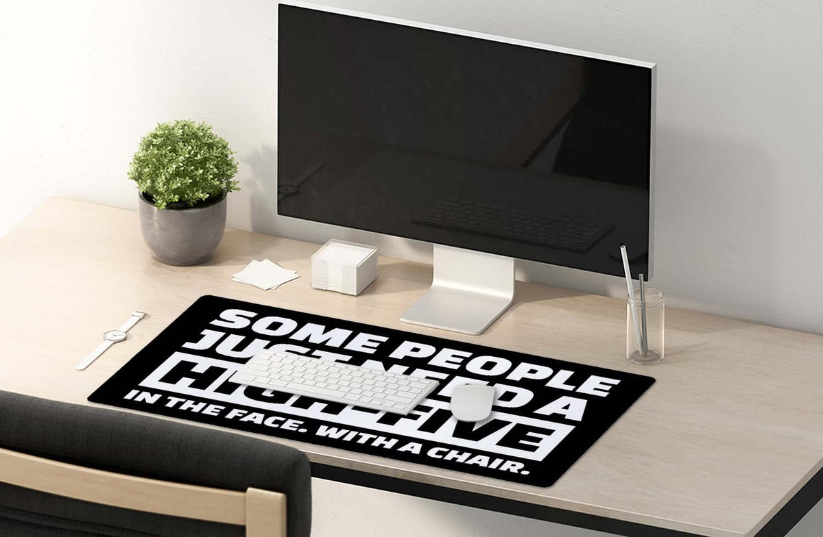 SSOIU Funny Quote Large Mouse Pad, Full Desk XXL Extended Gaming Mouse Pad 35.5" X 15.7"