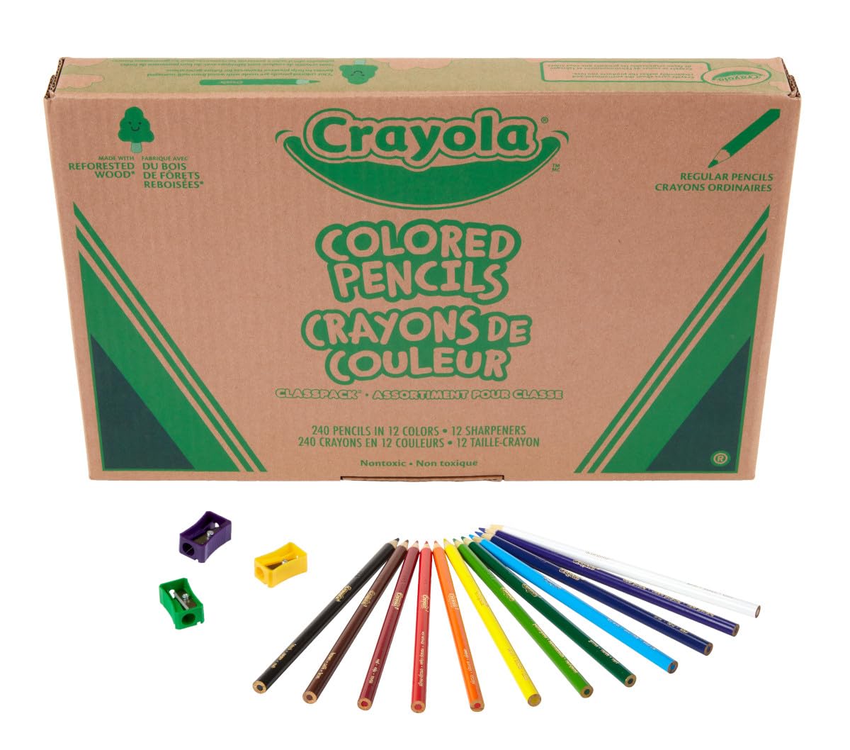 Crayola Colored Pencils Classpack (240ct), Teacher Must Haves, Classroom Essentials, Bulk Colored