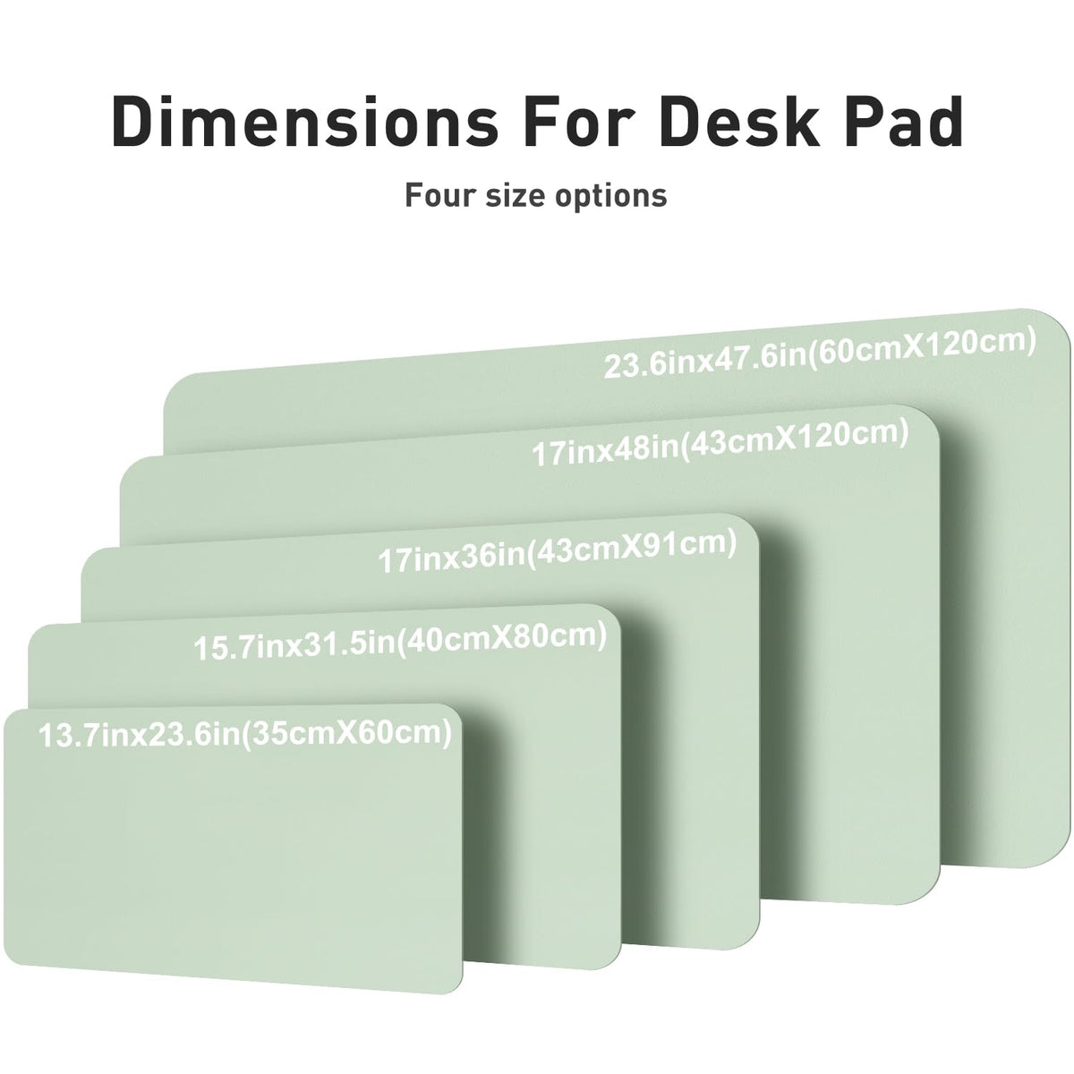Aothia Faux Leather Desk Mat – Large Mouse Pad, Non-Slip PU Leather Blotter, Waterproof Writing