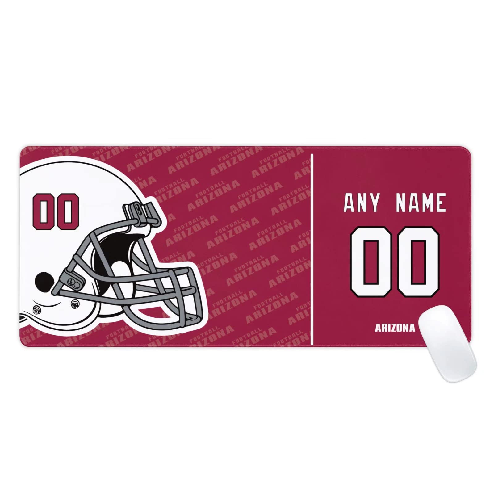 Arizona Mouse Pad Custom any Name and Number Desk Pad for Men Women Youth Gifts