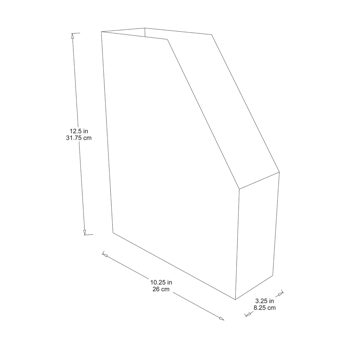 Classroom Keepers Magazine Holders, Assorted Colors, 12-3/8"H x 3-1/8"W x 10-1/4"D, 6 Pieces