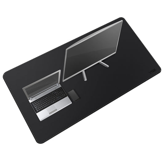 VYAAA Leather Desk Mat, 51"×27.5" Large Mouse Pad, Desktop Protector for Desk, Multifunctional
