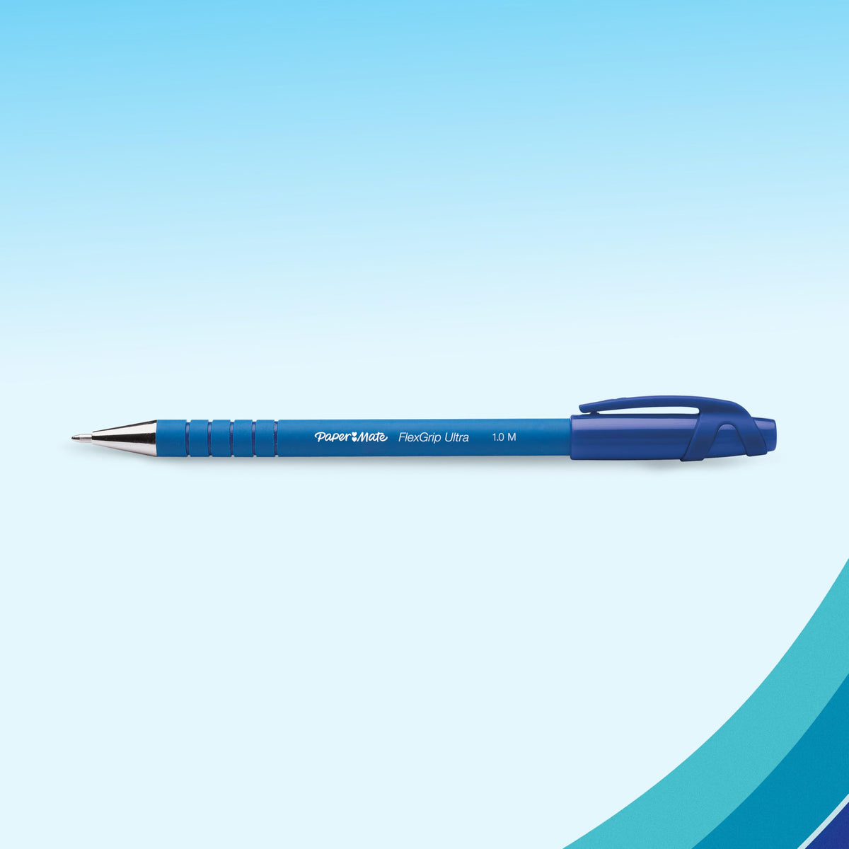 Paper Mate Flexgrip Ultra Ballpoint Pens | Medium Point (1.0mm) | Handwriting Pens & Stationery
