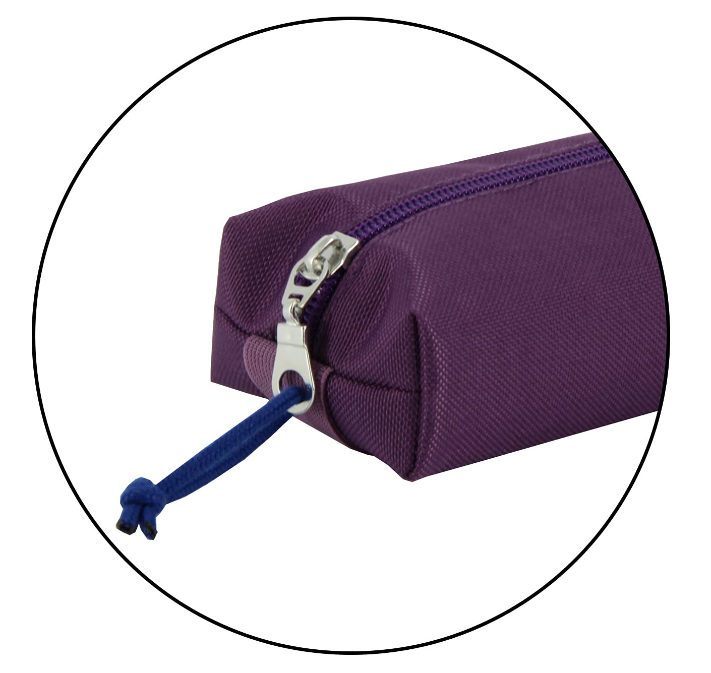 Oxford, Rectangular Pencil Case with Rubber, 22 cm, Purple