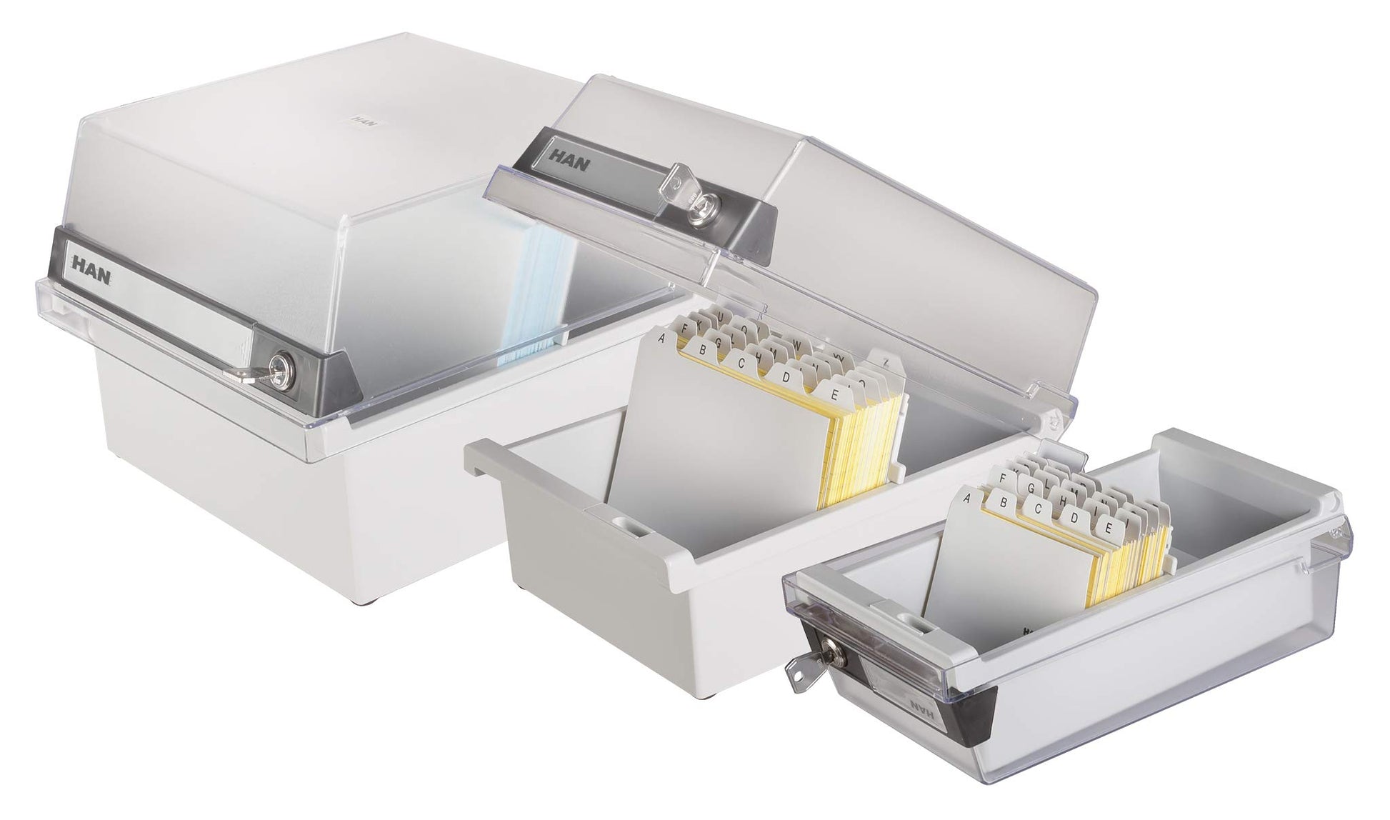 HAN 965-S-631, Card Filing Box Special Edition A5 Landscape. Innovative, Attractive Design Holds