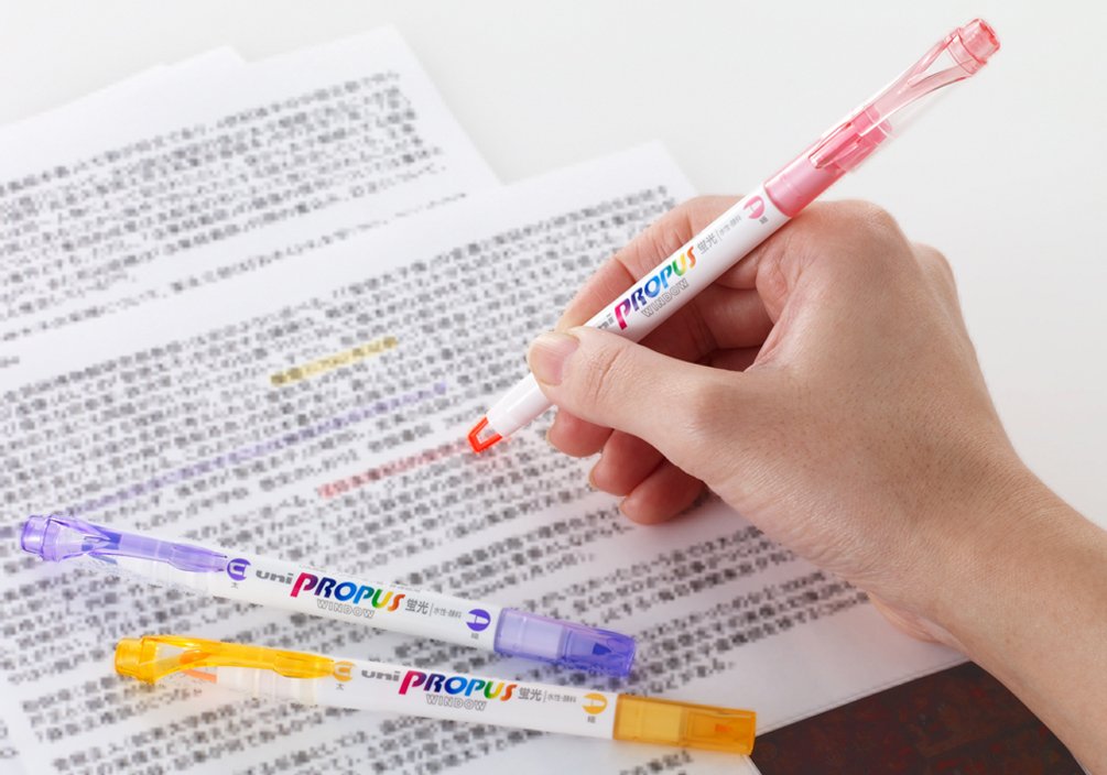 三菱鉛筆 Mitsubishi Pencil Highlighter, Propus Window, PUS102T.13, Peach, 10 Count