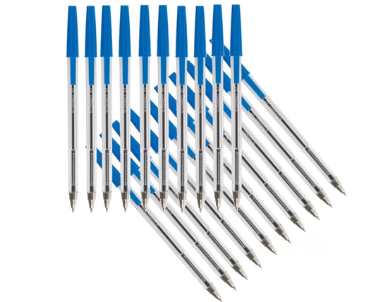 Q-Connect Ballpoint Pen Medium Blue (Pack of 20) KF34043