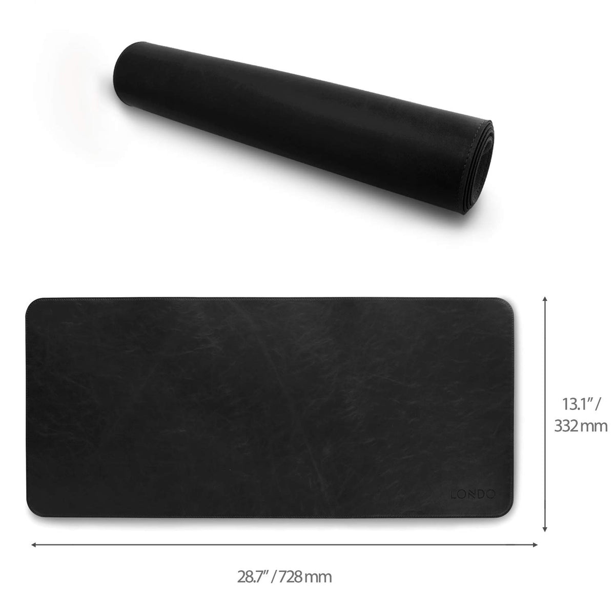 Londo Leather Extended Mouse Pad – Large Desk Mat for Office & Gaming, Smooth Writing Surface