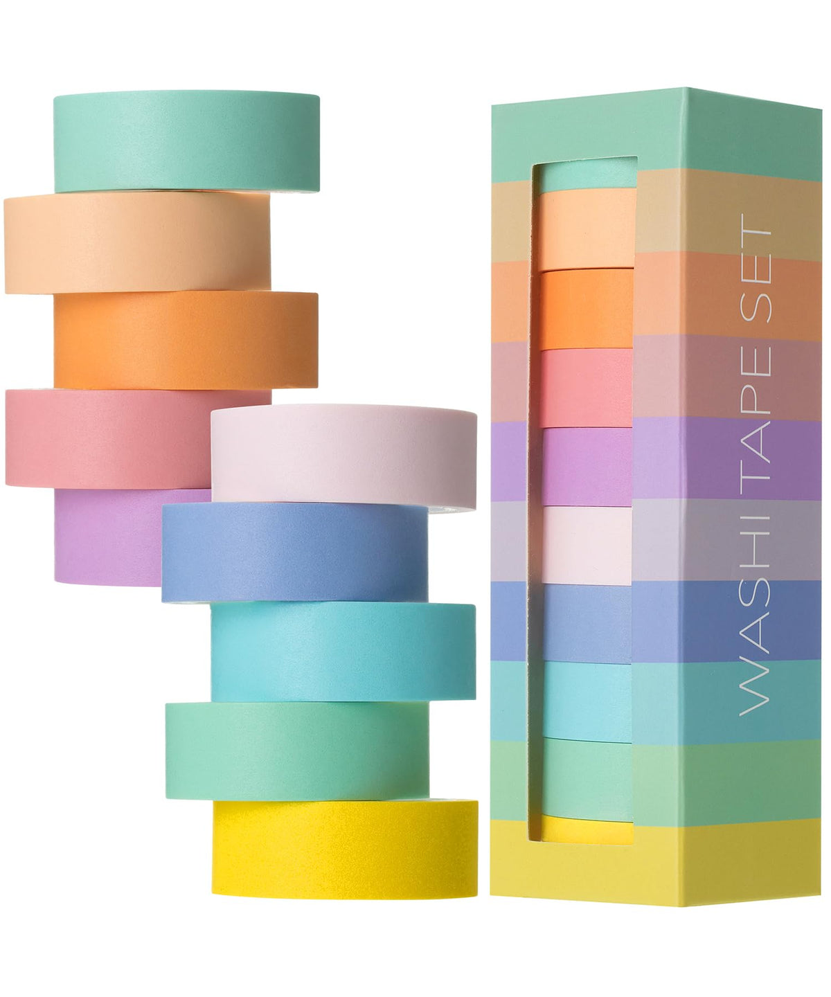 Mr. Pen- Washi Tape Set, 10 Rolls, 5.5 Yards/Roll, Washi Tape for Scrapbook