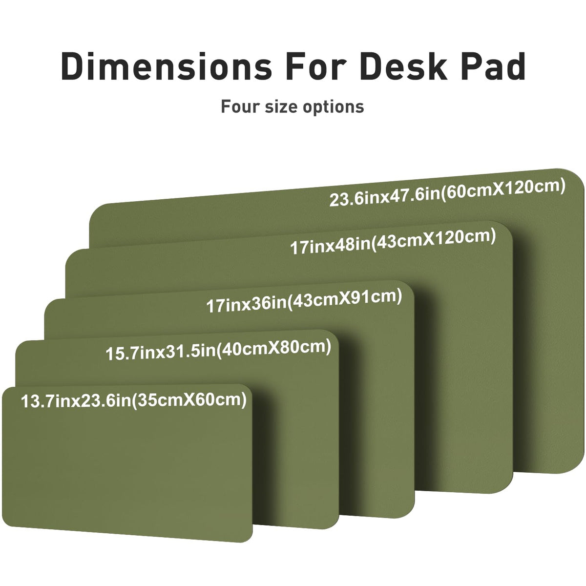 Aothia Faux Leather Desk Mat – Large Mouse Pad, Non-Slip PU Leather Blotter, Waterproof Writing
