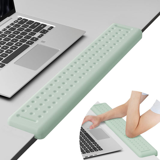 Leolee L-Shaped Desk Long Wrist Rest Elbow 60CM, Pale Green Arm Rest Desk