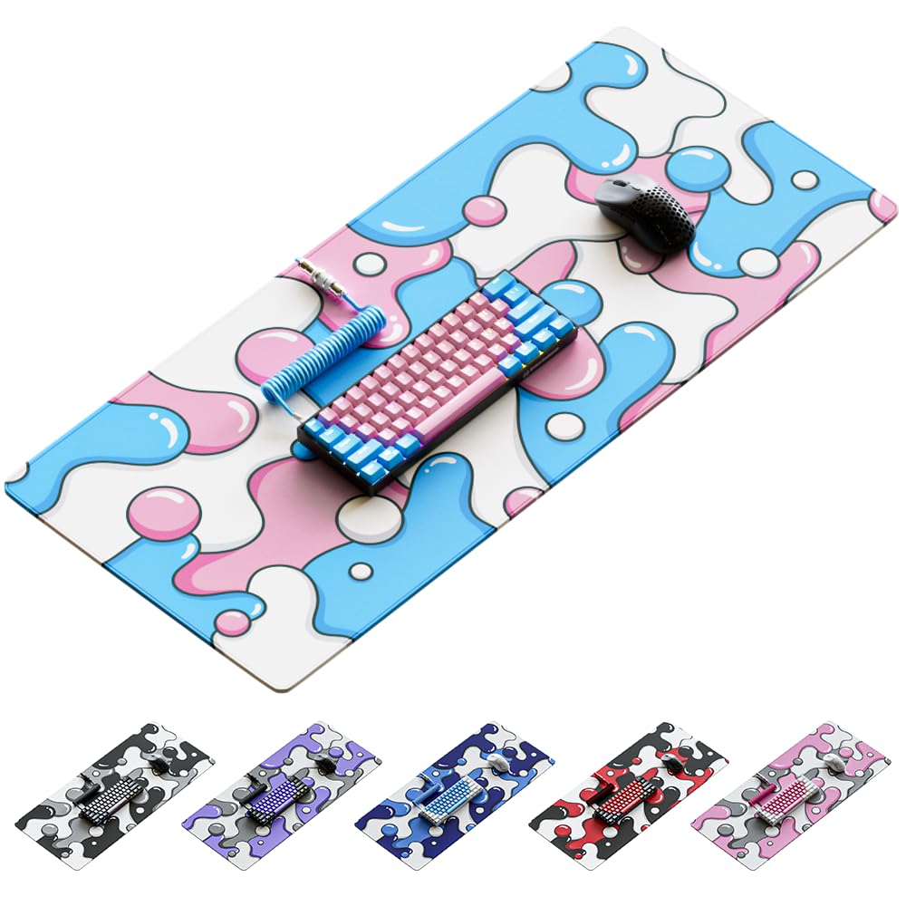 Kraken Gaming Mouse Pad Large Cotton Candy XXL Mouse Pad for Gaming - Desk Mat for Keyboard - Thick