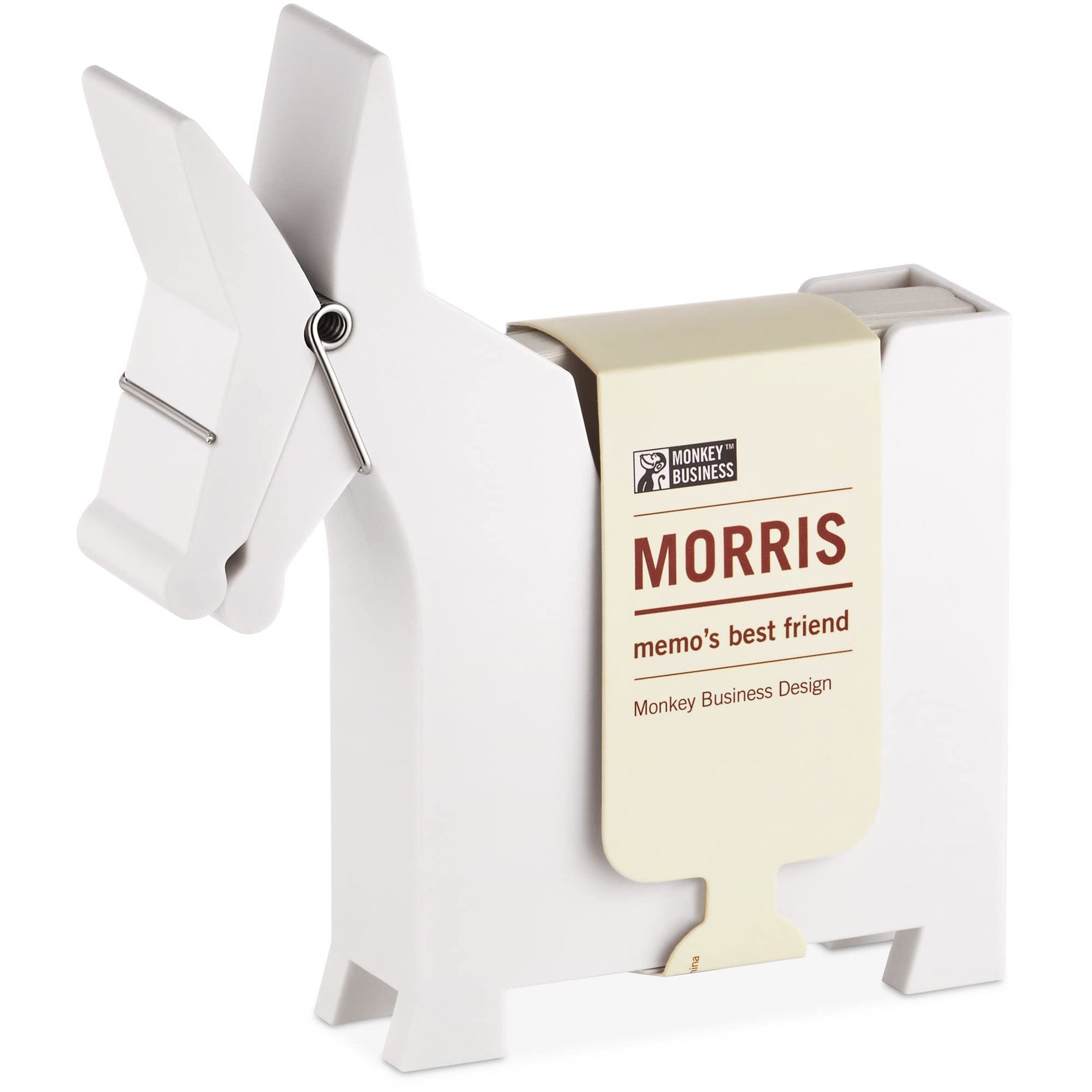 Monkey Business Morris The Donkey: Desktop Memo Holder, Cute Desk Accessories & Office Supplies