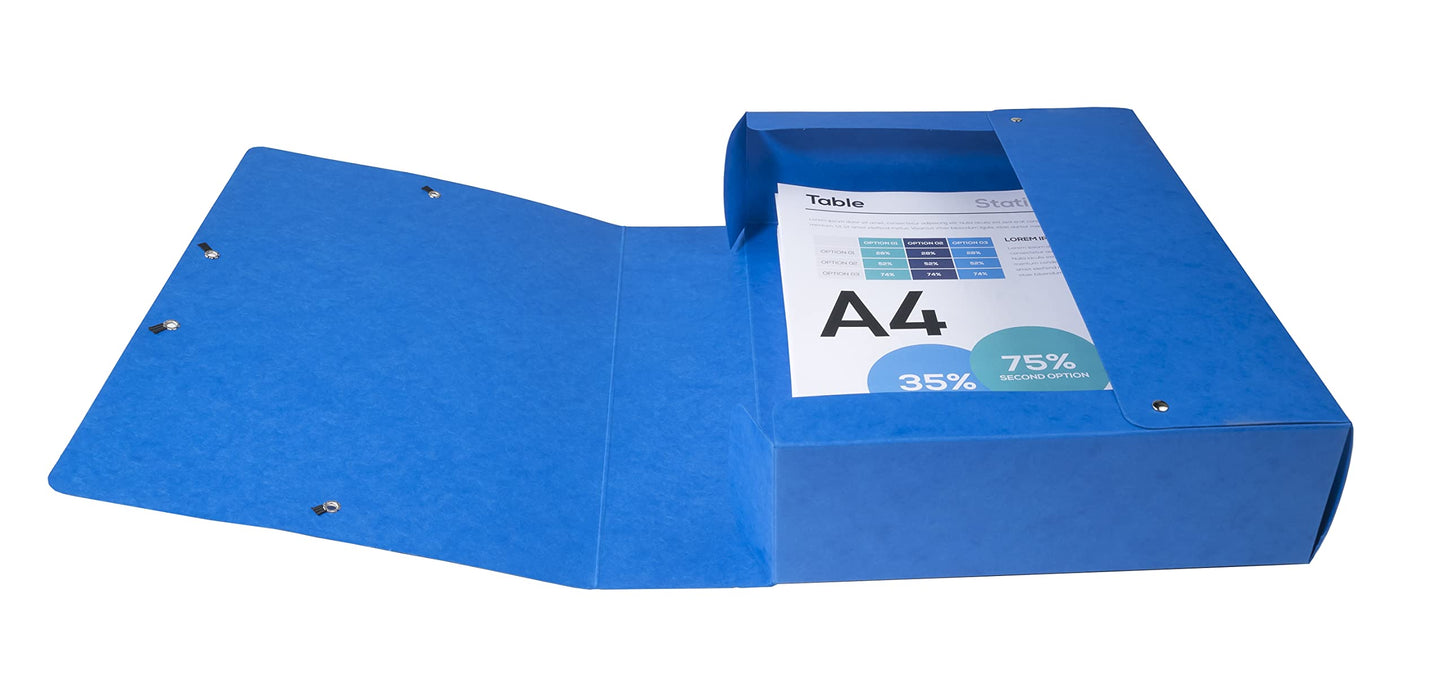 Exacompta - Ref 50832E - Pressboard Filing Box - 250 x 330mm in Size, Suitable for Holding A4