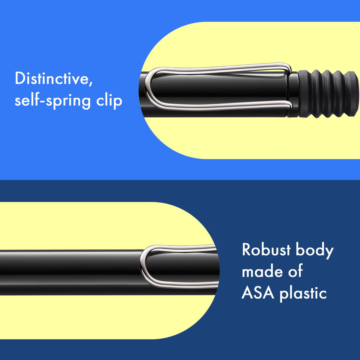 Lamy safari black - Ballpoint Pen with ergonomic grip & line width M - for pleasant long writing