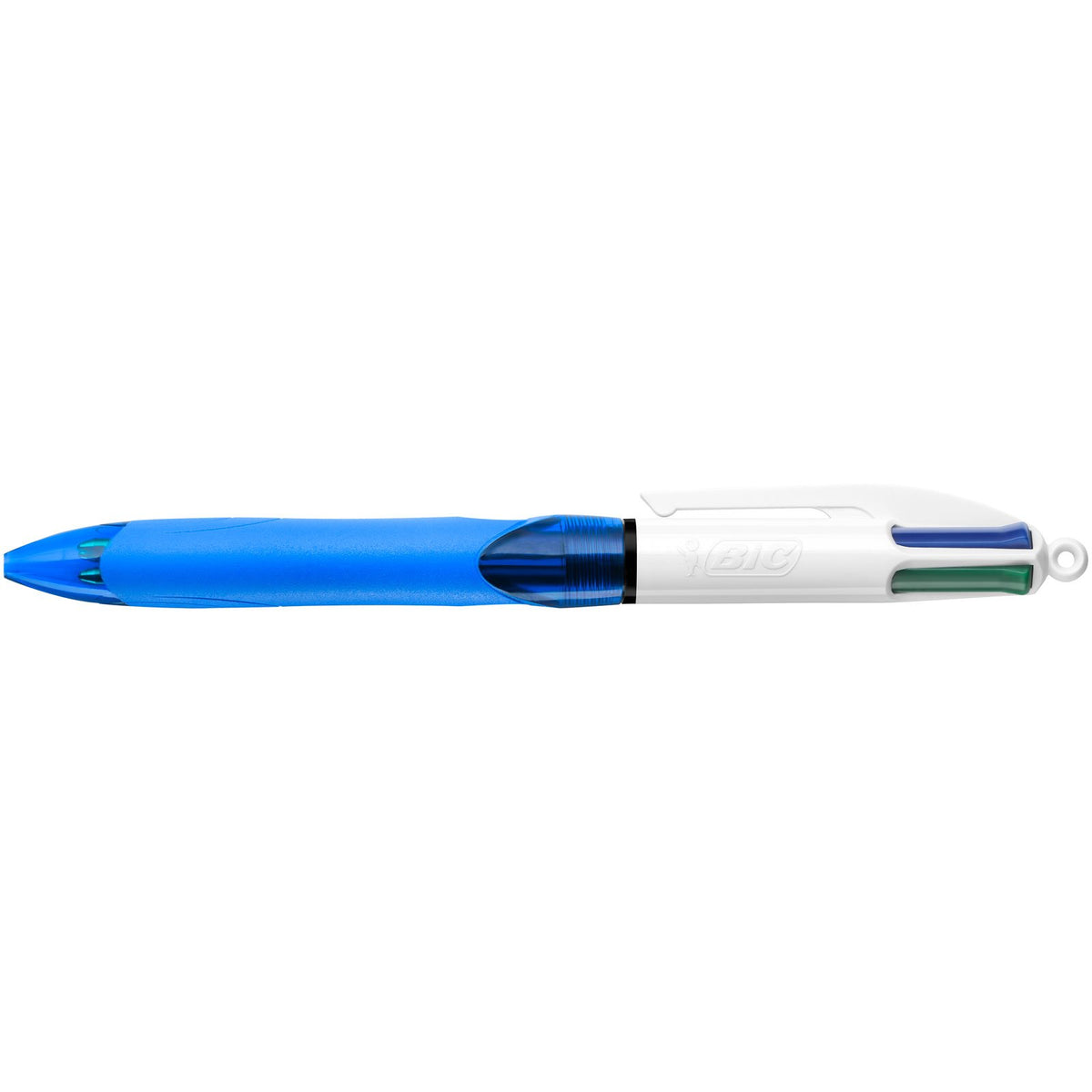BIC 4 Colours Grip Retractable Ballpoint Pens - Box of 12- Medium Point (1.0 mm) - Extra-Comfort