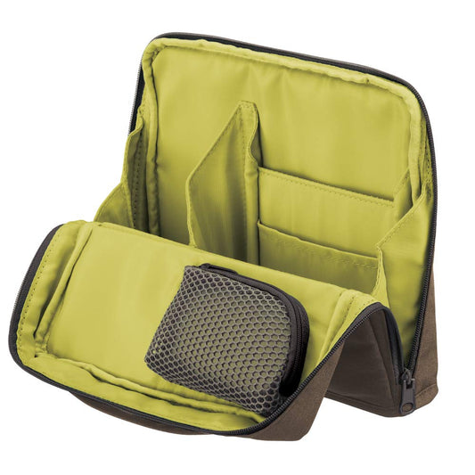KOKUYO Pencil Case Pouch, Haco-Biz Standing Pen Pouch Bag, Foldable Stand up Pencil Holder