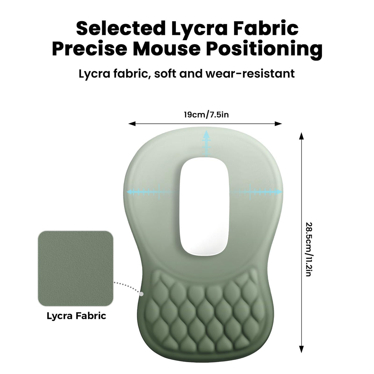 EooCoo Massage Ergonomic Mouse Pad with Dual-Slope Design Wrist Rest