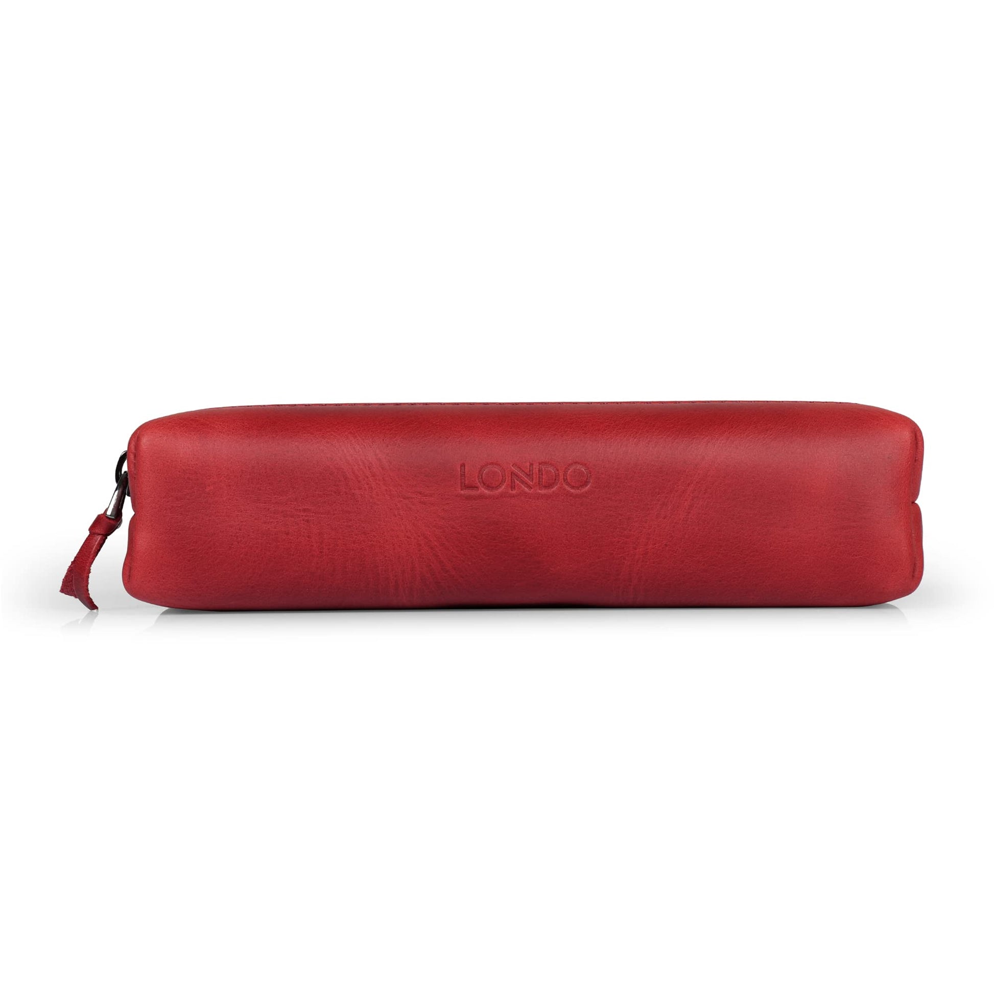 Londo Genuine Leather Zipper Pen, Pencil & Cosmetic Case