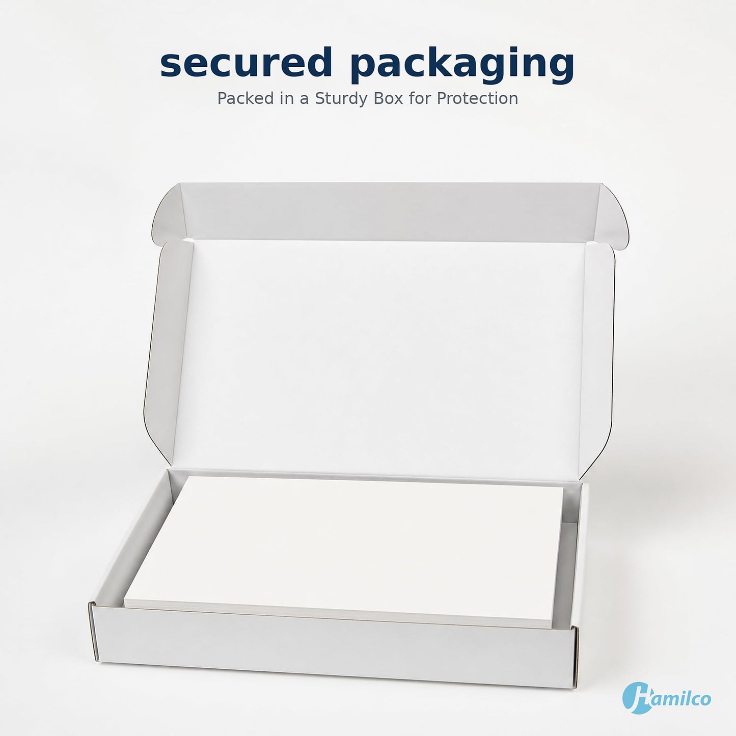 Hamilco White 80lb Cover Heavy 5x7 Cardstock & Envelopes (100PK)