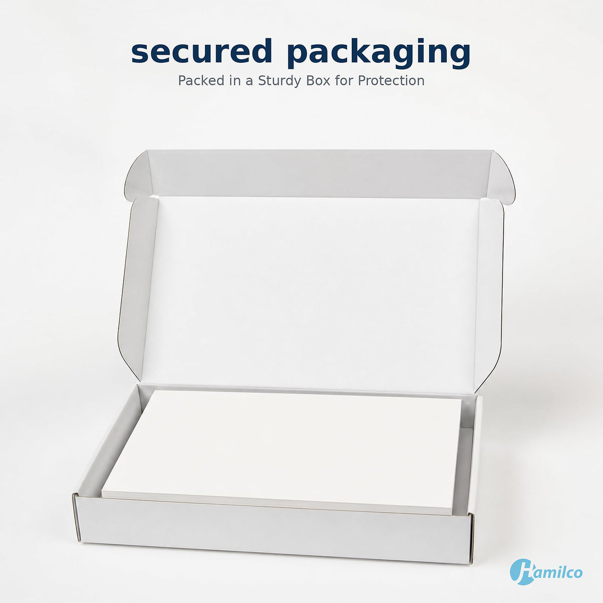 Hamilco White 100lb Cover Heavy 5x7 Cardstock & Envelopes (100PK)