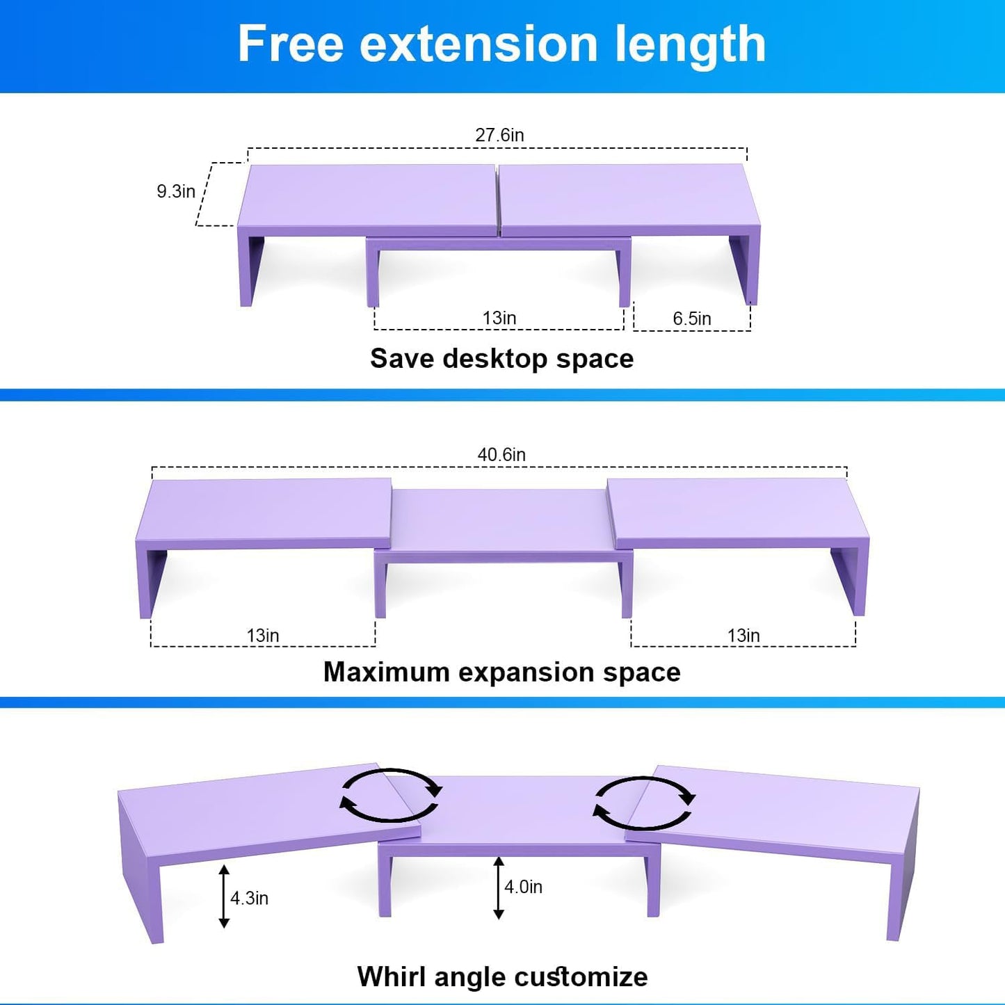 OUTIOE Dual Monitor Stand Riser