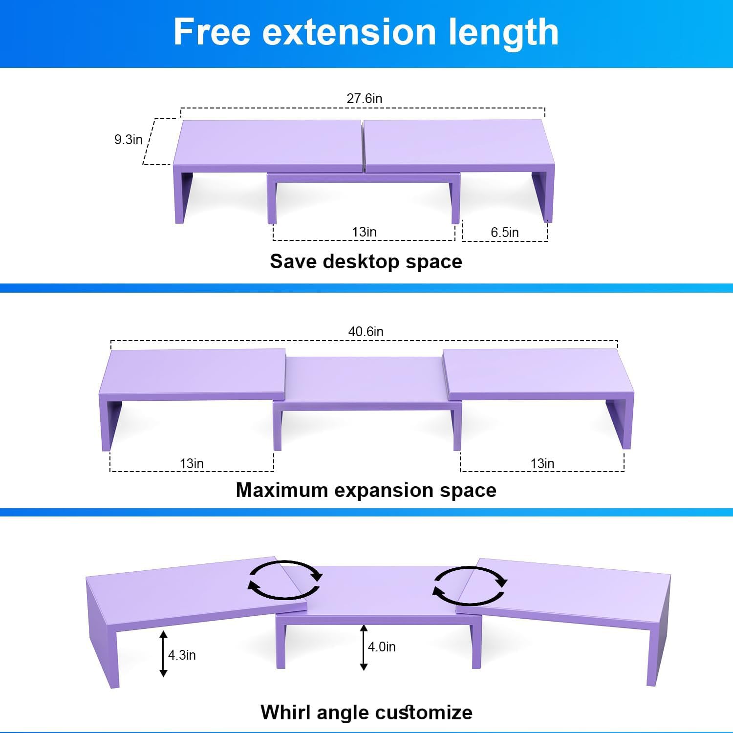 OUTIOE Dual Monitor Stand Riser
