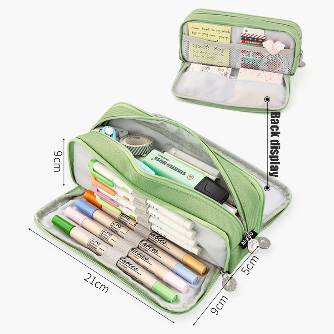 EHOPE Large Capacity Pencil Case Big Capacity Pouch Portable Large Storage Pen Case Pencil Bag for
