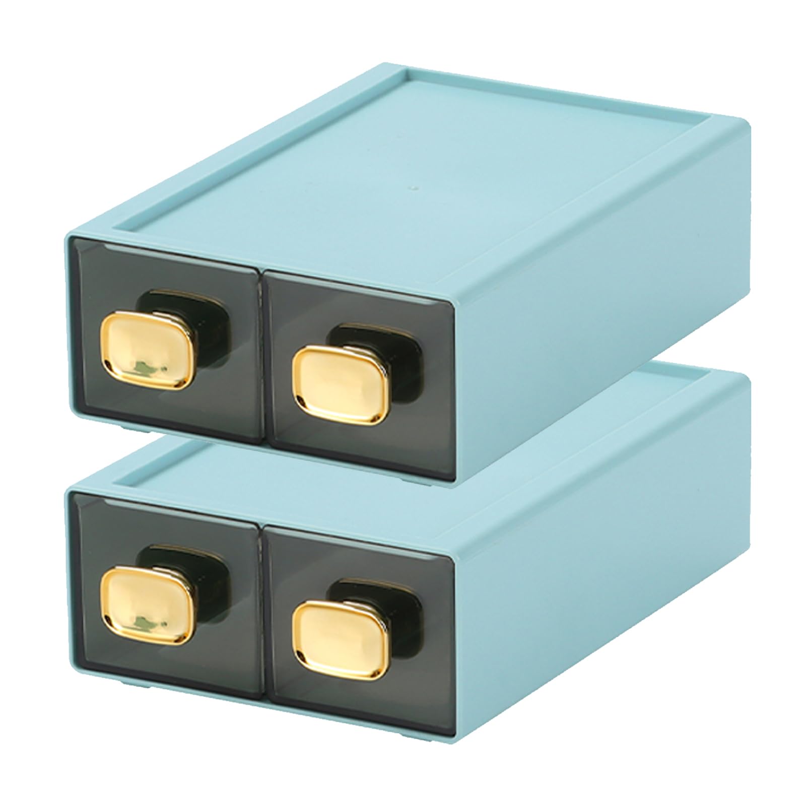 OSteed Desktop Storage Drawers, Stackable Countertop Organizer with Drawers