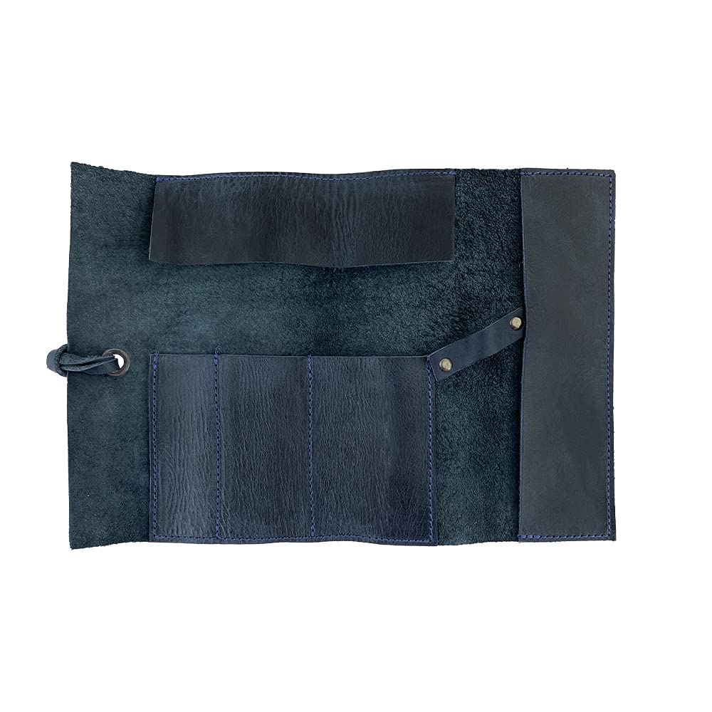 Hide & Drink, Rustic Pencil Roll Pouch, Multi-Purpose Storage Wrap for Scissors, Earphones