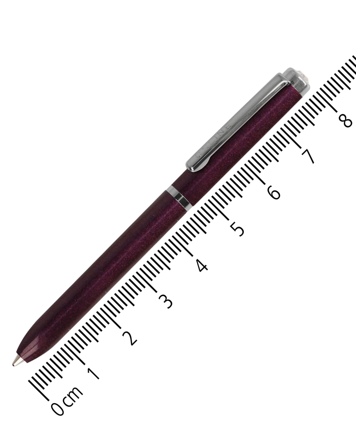 ONLINE Lilac Mini Ballpoint Pen - Wallet with Twist Mechanism & Metal Clip I 8 cm Miniature