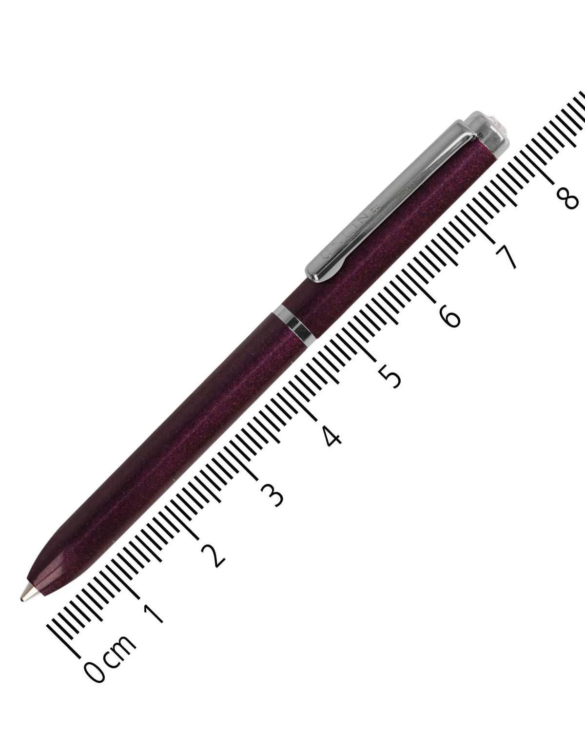 ONLINE Lilac Mini Ballpoint Pen - Wallet with Twist Mechanism & Metal Clip I 8 cm Miniature