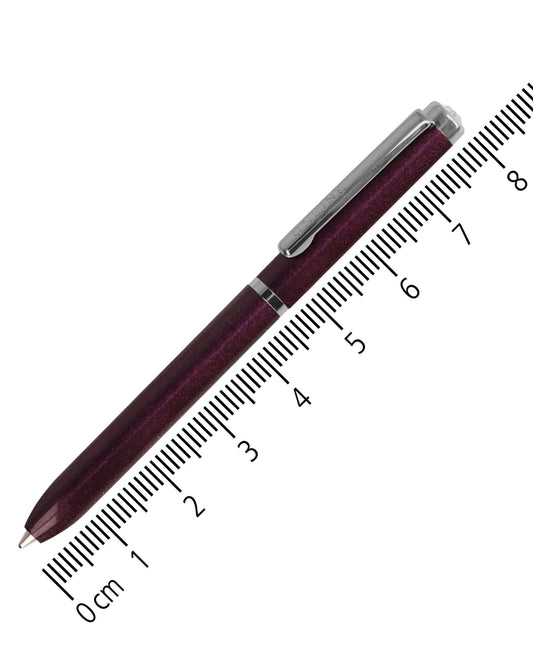 ONLINE Lilac Mini Ballpoint Pen - Wallet with Twist Mechanism & Metal Clip I 8 cm Miniature