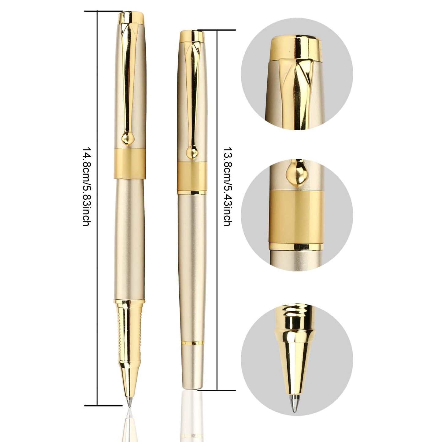 YIVONKA Ballpoint Pen Black Refill,Luxury Ballpoint Line width 0.5mm,Best Ball Pen Gift Set for Men