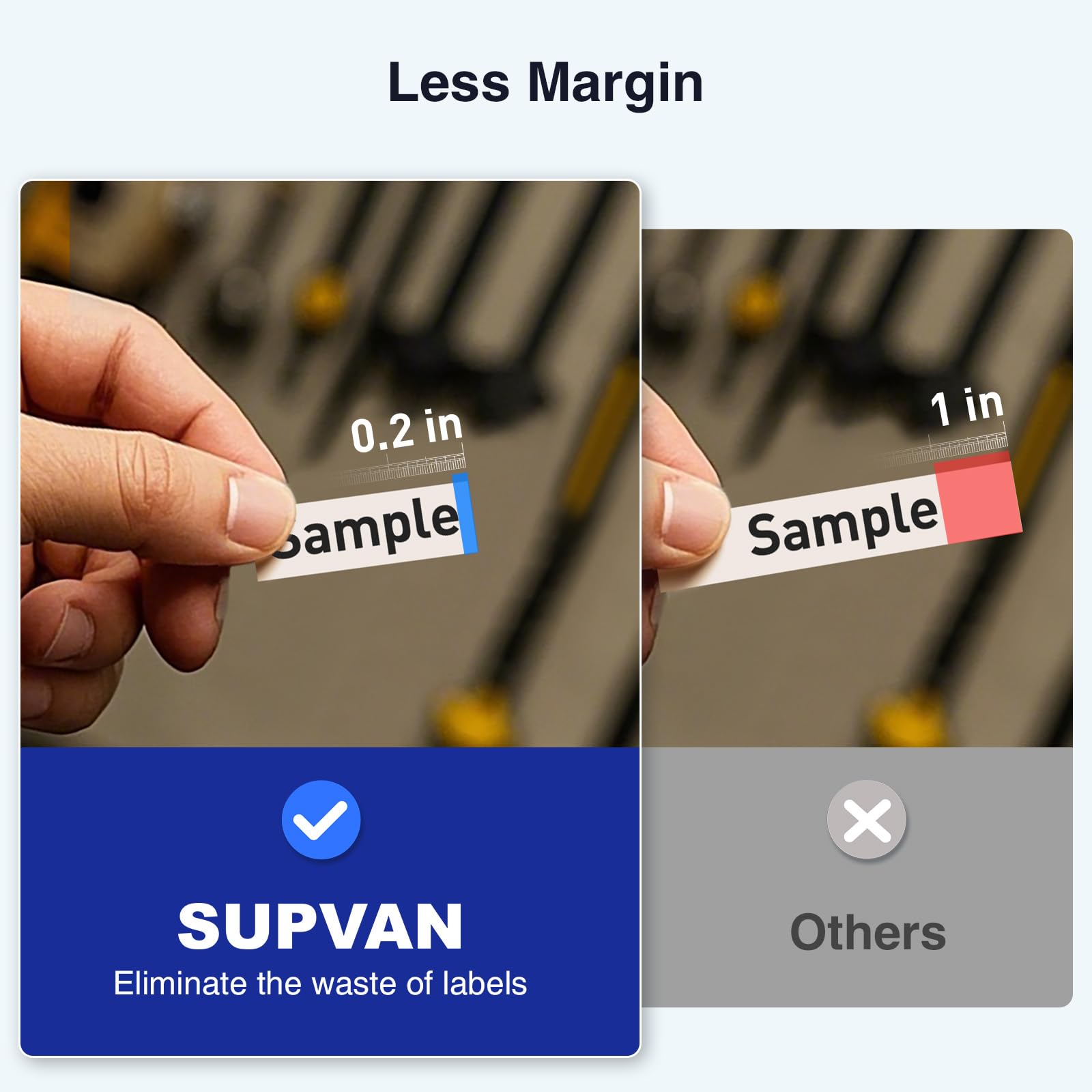 SUPVAN E11 Keyboard & Bluetooth Label Maker Machine with 4 Tapes