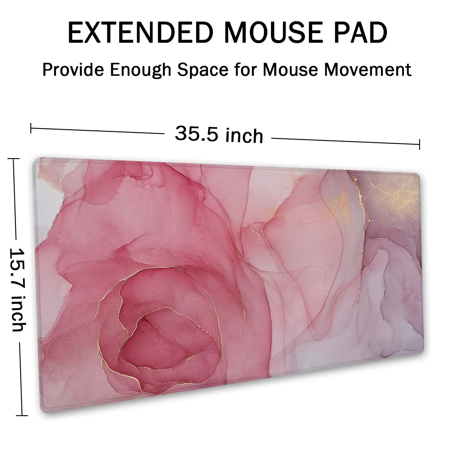 SSOIU Large Mouse Pad, Full Desk XXL Extended Gaming Mouse Pad 35.5" X 15.7", Waterproof Desk Mat
