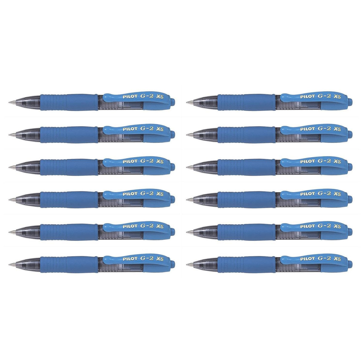 Pilot G207 Pixie Retractable Gel Rollerball 0.7 mm Tip (Box of 12) - Light Blue