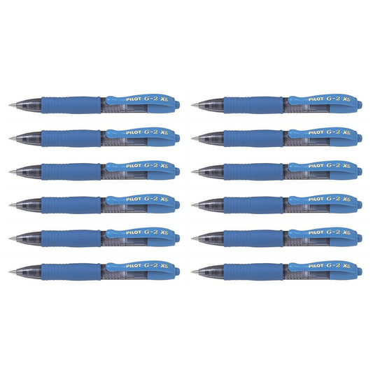 Pilot G207 Pixie Retractable Gel Rollerball 0.7 mm Tip (Box of 12) - Light Blue