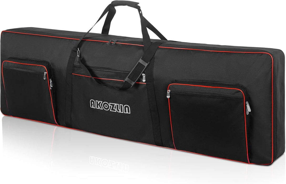 AKOZLIN 88 Key Keyboard Case, Soft Padded Keyboard Gig Bag, Piano Bag
