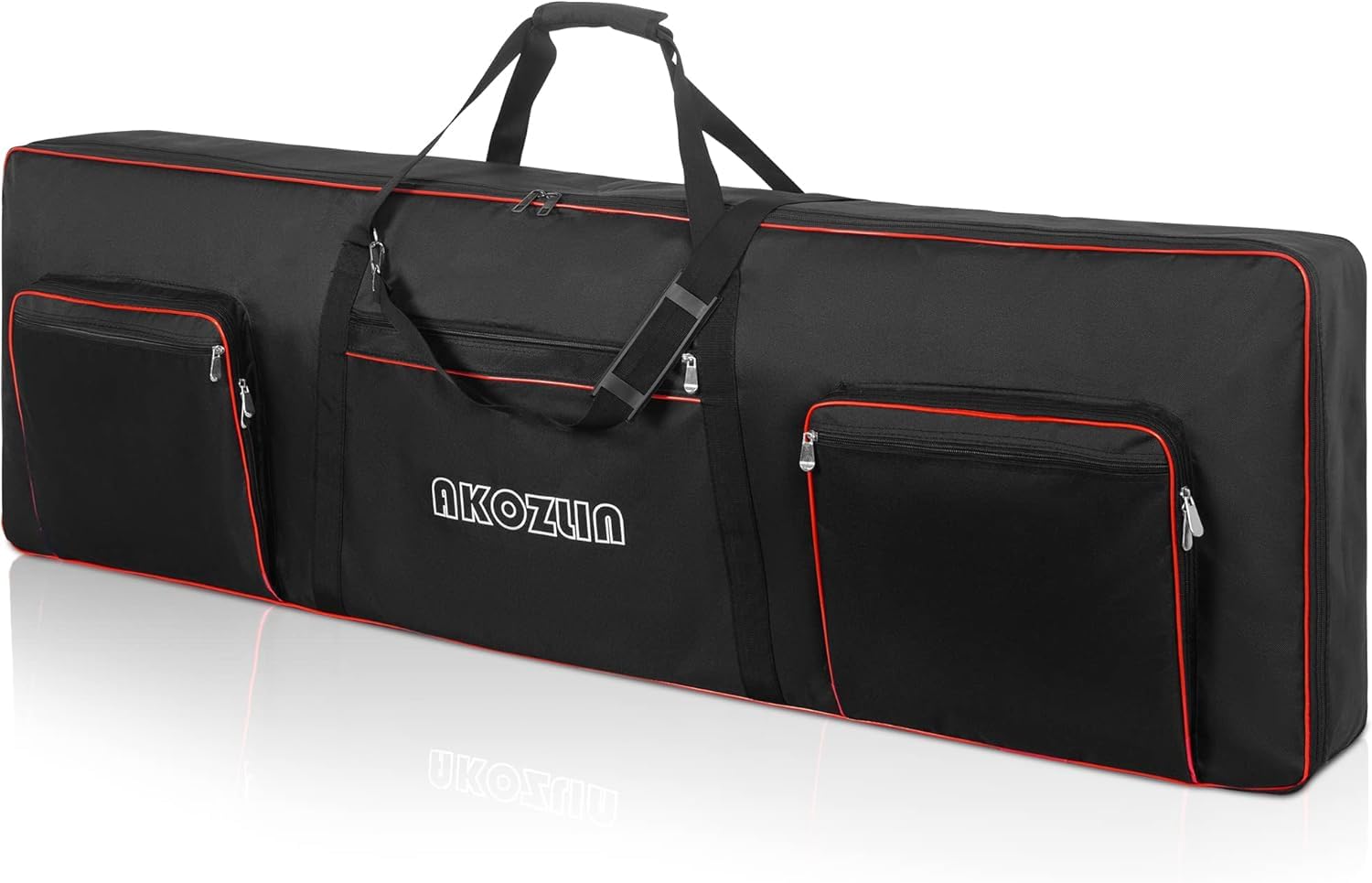 AKOZLIN 88 Key Keyboard Case, Soft Padded Keyboard Gig Bag, Piano Bag