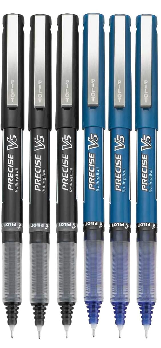 Advantage Gifts Precise V5 Stick Rolling Ball Pens, Extra Fine Point (.5mm), Assorted Colors